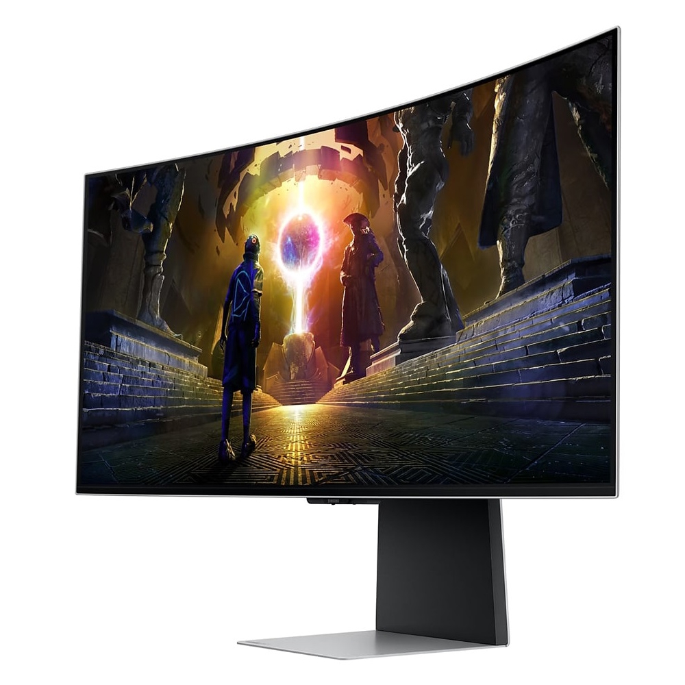 მონიტორი Samsung LS34DG852SIXCI Odyssey OLED G8, 34", Curved Monitor, UWQHD, OLED, HDMI, DP, USB, Silver