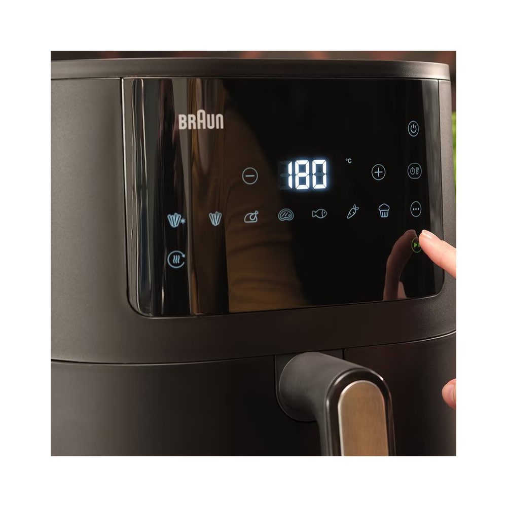 აეროგრილი Braun HF3030 MultiFry 3, 1500W, 4.3L, Air Fryer, Matt black