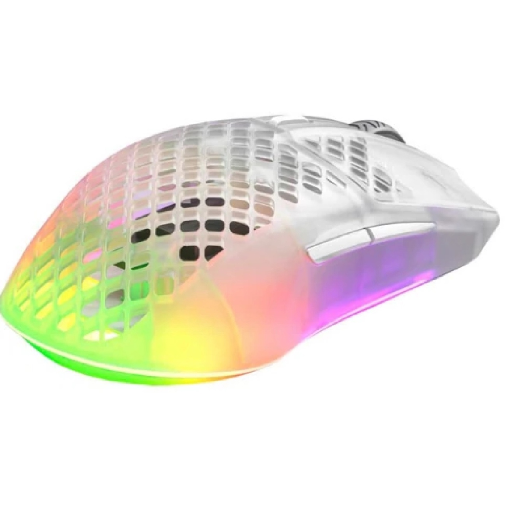 მაუსი SteelSeries 62610_SS Aerox 3, Wireless, RGB, Bluetooth, USB, Gaming Mouse, White