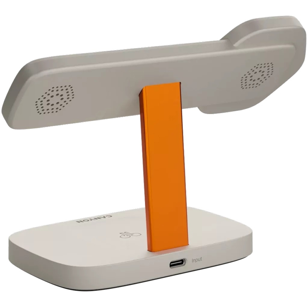 Wireless Charger Canyon CNS-WCS310LGOR, 24W, Light Grey/Orange
