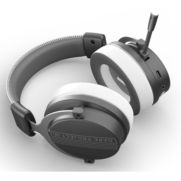 ყურსასმენი Dark Project DPO_VEXO_WLESS_GREY, Headset, Wireless, Bluetooth, 2.4 Ghz, 3.5mm, Grey