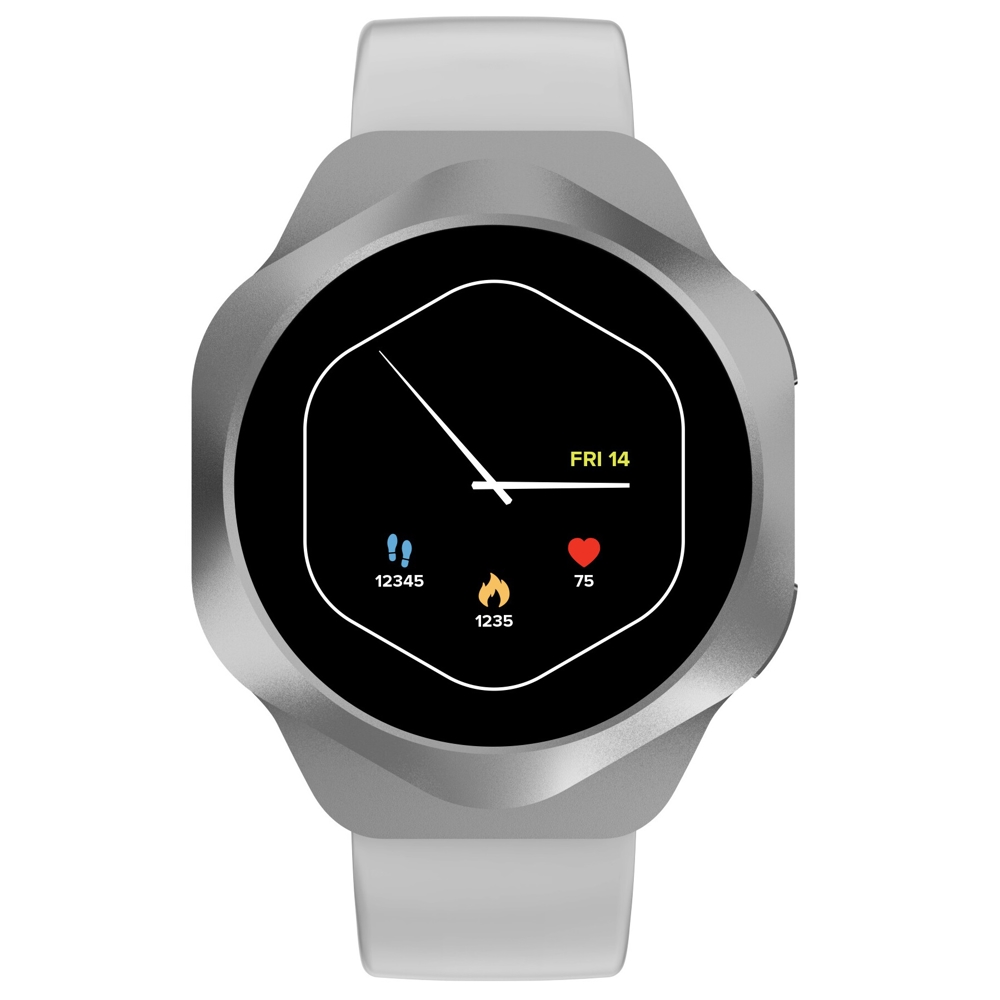 სმარტ საათი Canyon CNS-SW88SS Hexagon BT-CALL, 1.43", IP67, Bluetooth, Smart Watch, Silver