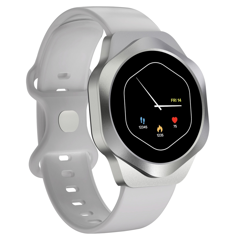 სმარტ საათი Canyon CNS-SW88SS Hexagon BT-CALL, 1.43", IP67, Bluetooth, Smart Watch, Silver