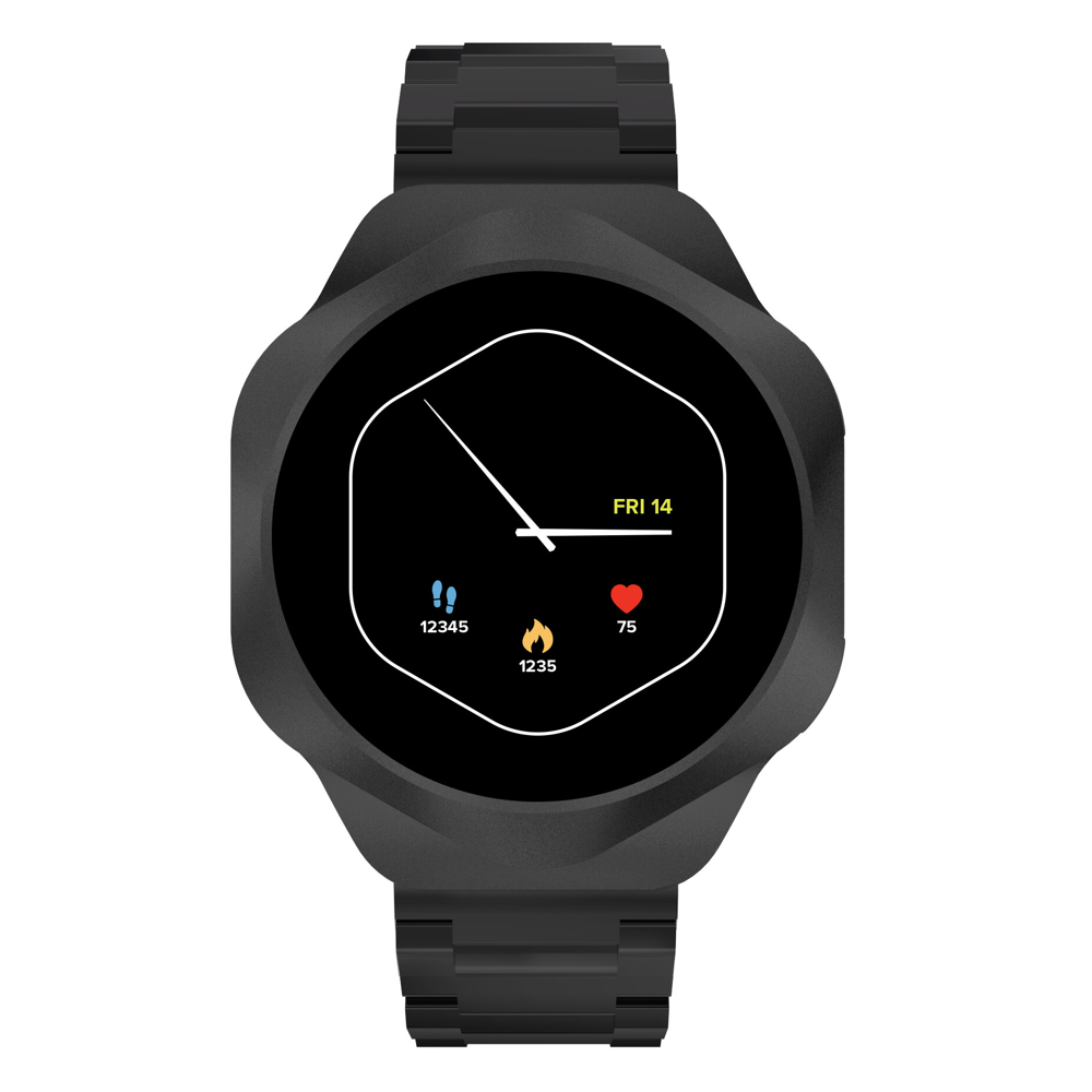 სმარტ საათი Canyon CNS-SW88BB Hexagon BT-CALL, 1.43", IP67, Bluetooth, Smart Watch, Black