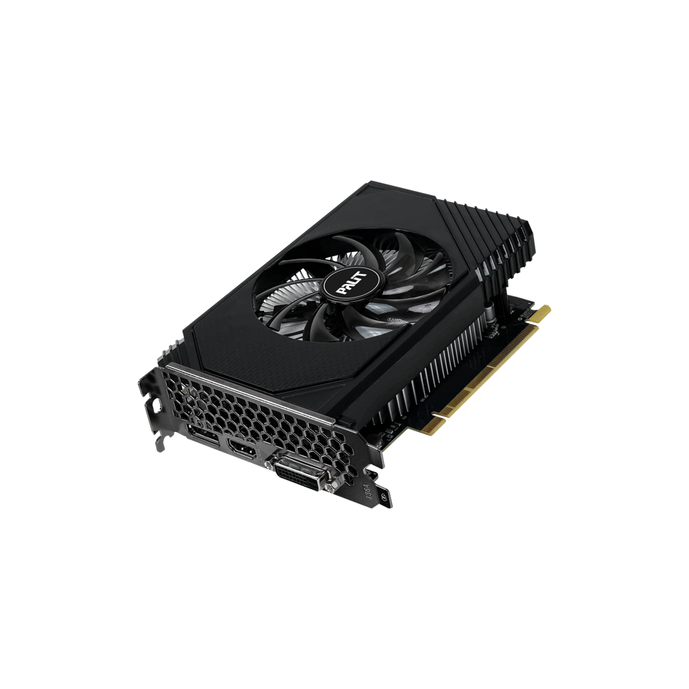 ვიდეო დაფა Palit XVNE63050018JE-1070F, GeForce RTX3050 StormX, 6GB, 96Bit, HDMI, DP, DVI, Black