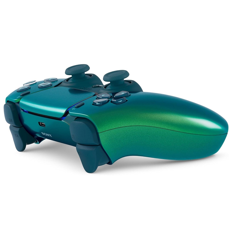 ჯოისტიკი Sony Playstation 0711719590071 DualSense PS5, Controller For PS 5, Wireless, Bluetooth, 3.5mm, USB-C, Chrome TEAL