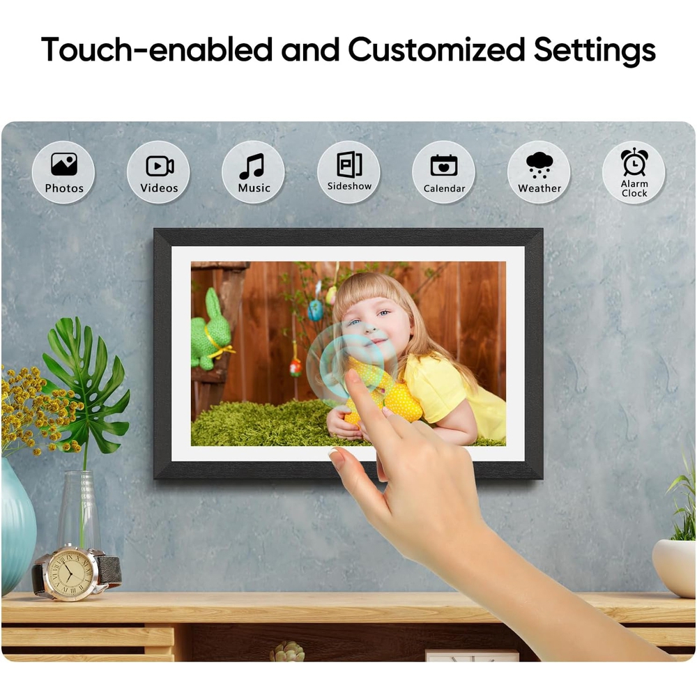 Digital Picture Frame Arzopa P156W, 15.6", 1GB, 32GB, WiFi, 3.5mm, Black