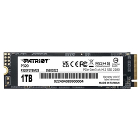 Internal Hard Drive Patriot P320P1TBM28 P320, 1TB, M.2