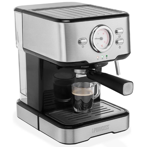 Coffee Machine Princess 249415, 1100W, 1.5L, Silver