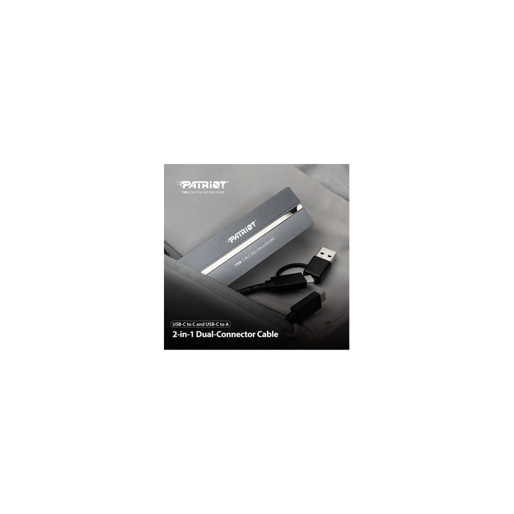 მყარი დისკის ქეისი Patriot PV810UPNGM TXD SSD, M.2, Enclosure, Grey