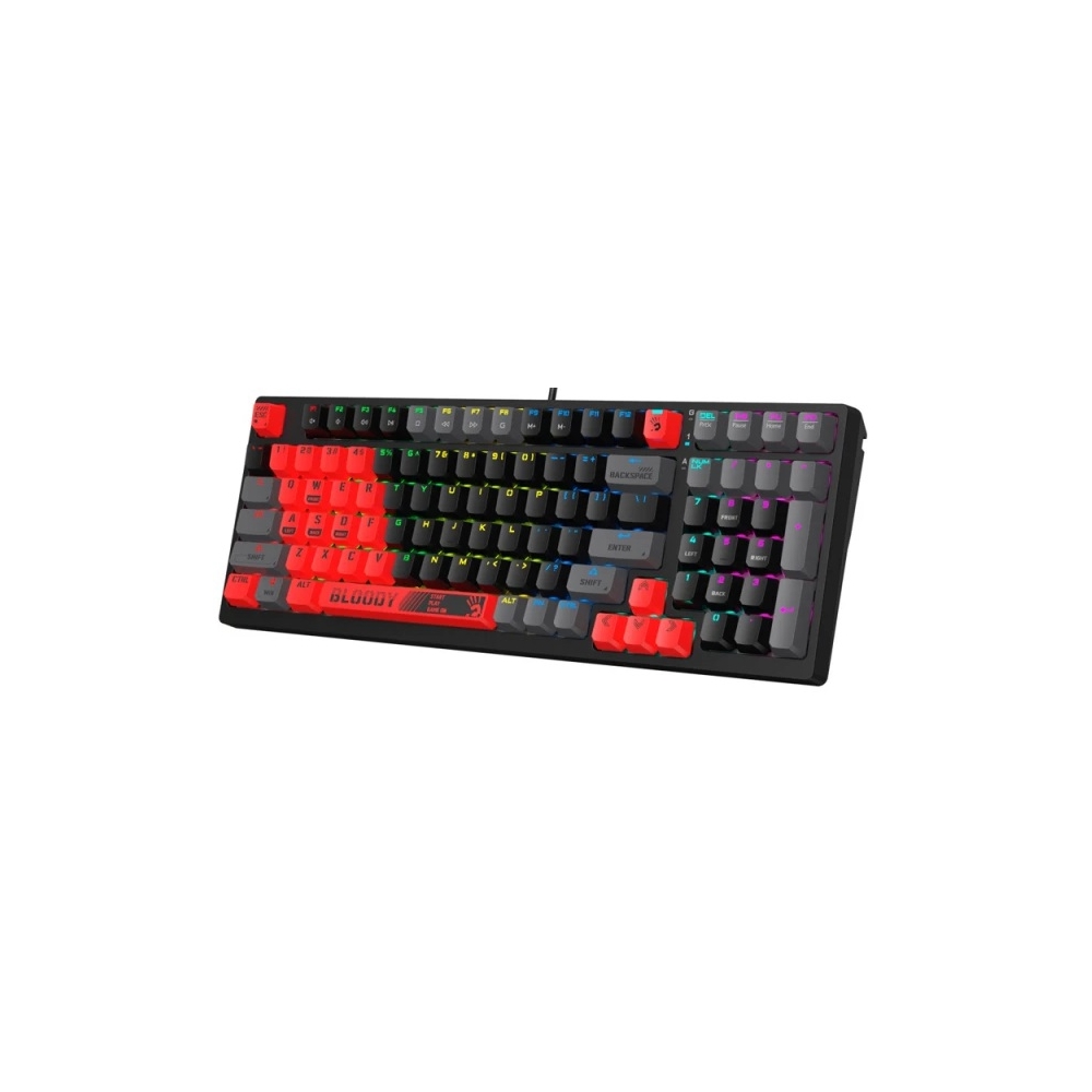 კლავიატურა A4tech Bloody S98 RGB, Red Switch, Wired, USB, Mechanical Gaming Keyboard, Sports Red