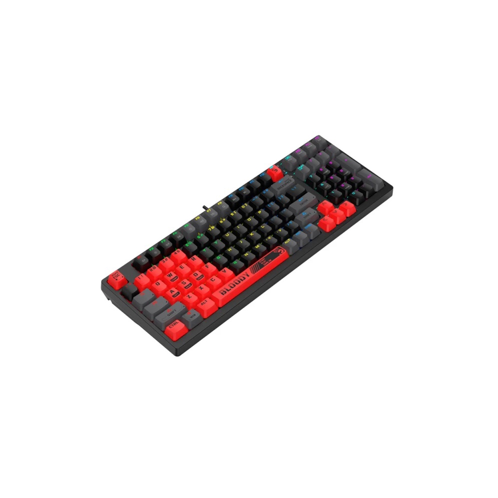კლავიატურა A4tech Bloody S98 RGB, Red Switch, Wired, USB, Mechanical Gaming Keyboard, Sports Red