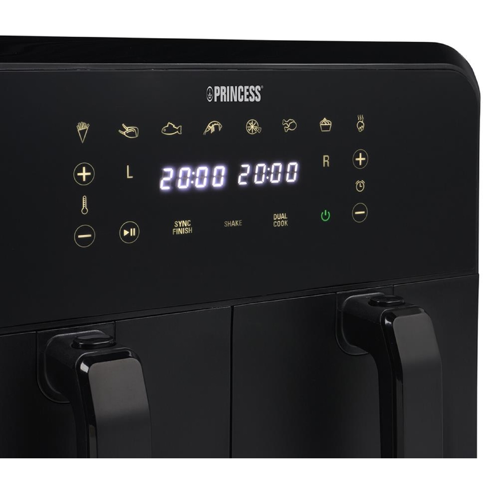 აეროგრილი Princess 182068, 2400W, 8L, Air Fryer, Black