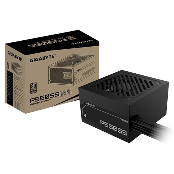 კვების ბლოკი Gigabyte GP-P550SS, 550W, 80 Plus Silver, Power Supply, Black