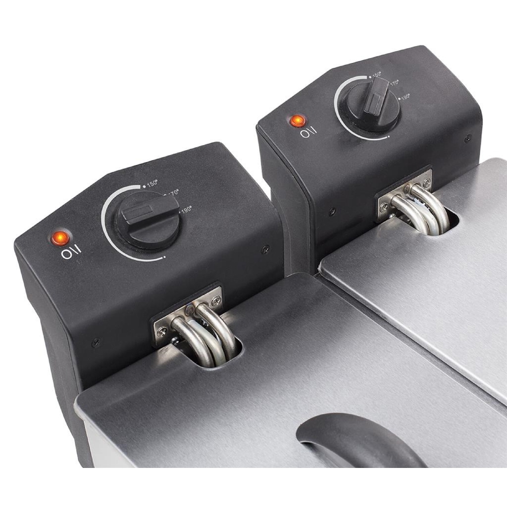 ფრის აპარატი Tristar FR-6937, 3600W, 6L, Double Fries Machine, Silver