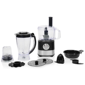 Food Processor Princess 221054, 1000W, 2L, Black/Silver