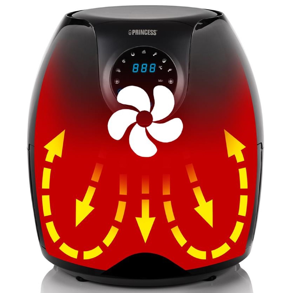Air Fryer Princess 182050, 1700W, 5.2L, Black