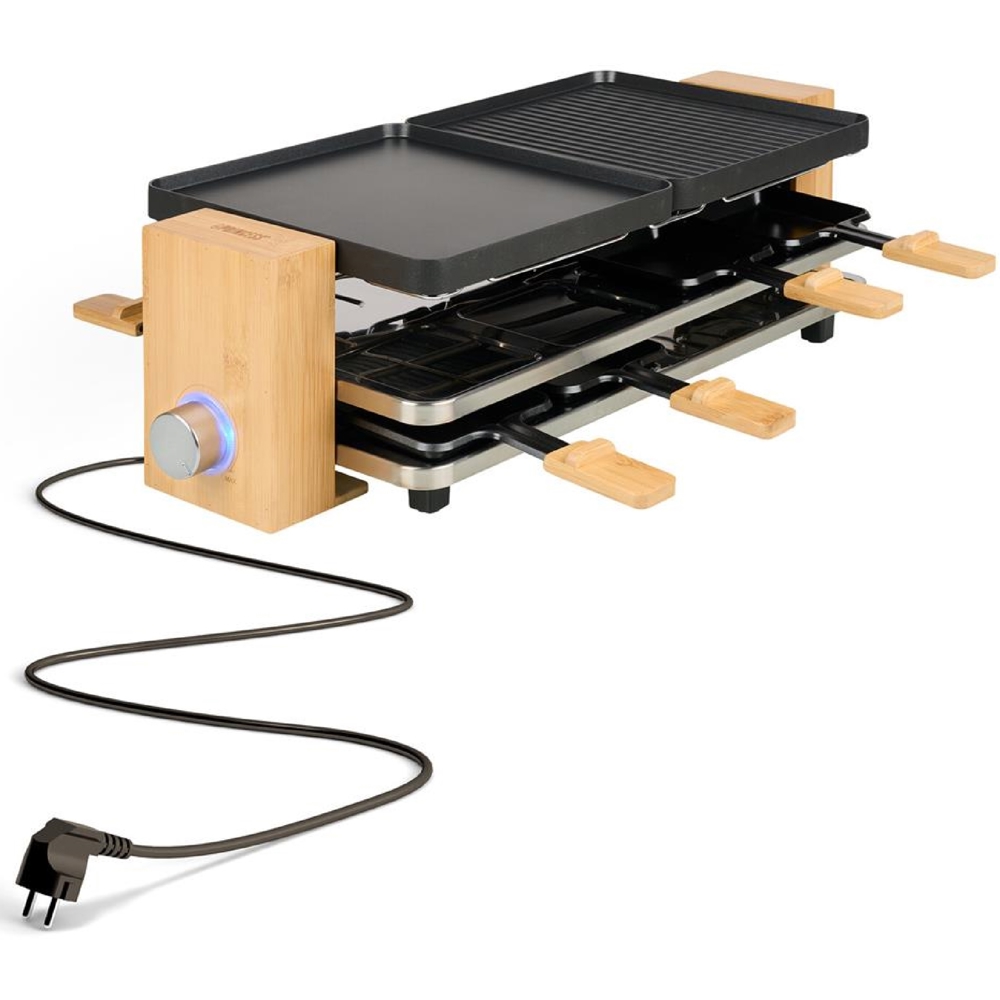 გრილი Princess 162918 Raclette Pure 8, 1300W, Grill, Black