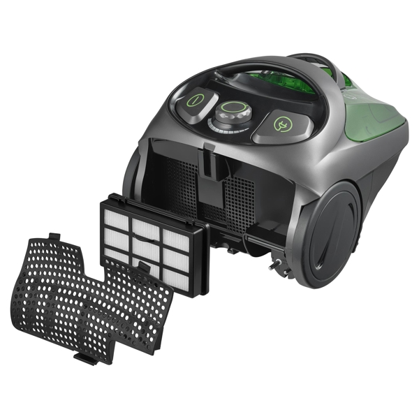 მტვერსასრუტი Sencor SVC 1016GR, 800W, 1.5L, Vacuum Cleaner, Black/Green