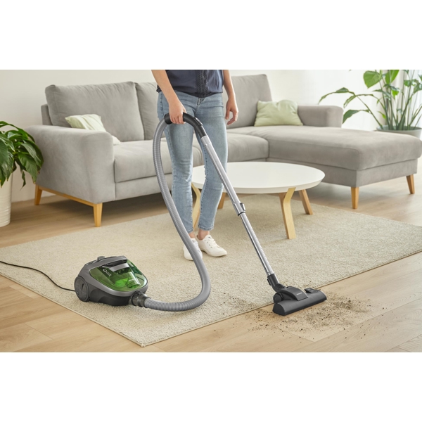 მტვერსასრუტი Sencor SVC 1016GR, 800W, 1.5L, Vacuum Cleaner, Black/Green