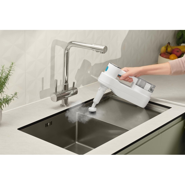 ორთქლით საწმენდი Sencor SSC 6010WH Aquino, 1500W, 300ML, Steam Mop, White