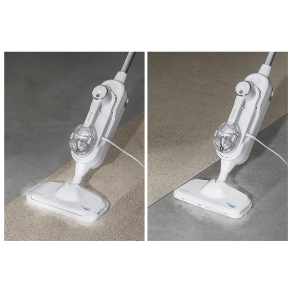 ორთქლით საწმენდი Sencor SSC 6010WH Aquino, 1500W, 300ML, Steam Mop, White
