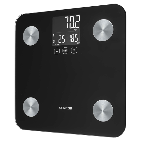 იატაკის სასწორი Sencor SBS 6026BK, Scale For The Floor