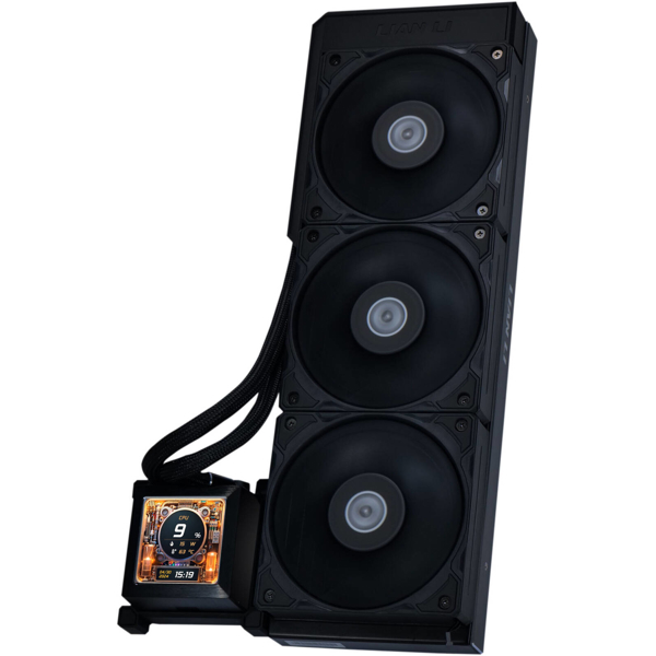 Liquid Cooling Lian Li G89.GHSLCD36SB.00 Hydroshift LCD AIO, 120mm, 3200RPM, Black
