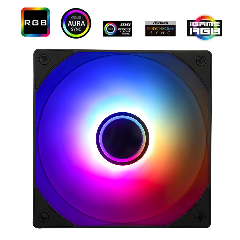 ქულერი Thermalright TL-C12B-S-V3, ARGB, 120mm, 1500RPM, Cooler, Black