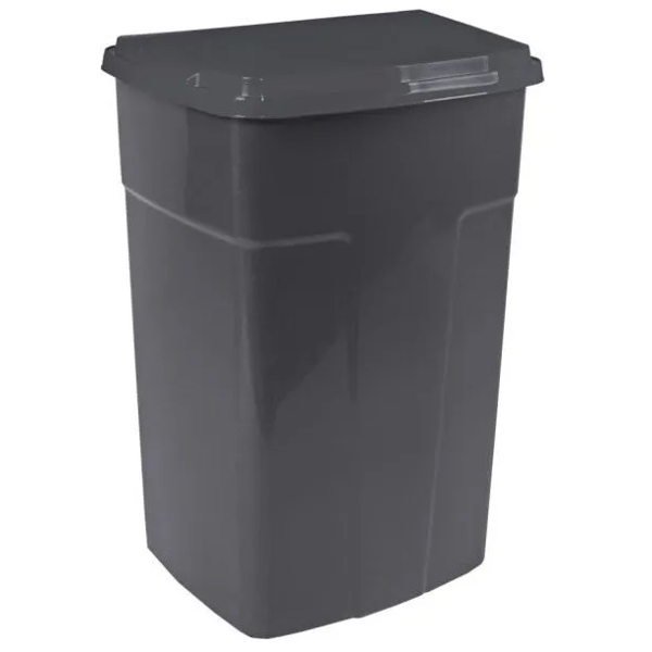 Aleana 122062, 90L, Trash Can, Black