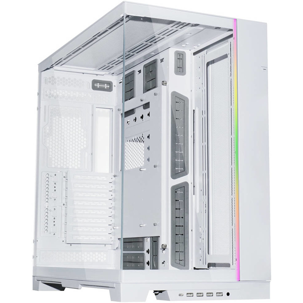 Computer Case LIAN LI G99.O11DEXL-W.00 O11 DYNAMIC EVO XL, FULLT, E-ATX, ATX, Micro-ATX, Mini-ITX, 1xUSB Type-C, 4xUSB 3.0, 1 x USB 2.0, White