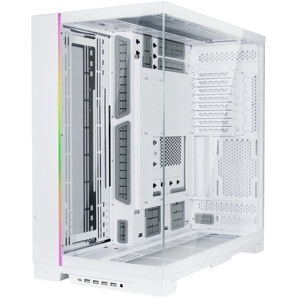 Computer Case LIAN LI G99.O11DEXL-W.00 O11 DYNAMIC EVO XL, FULLT, E-ATX, ATX, Micro-ATX, Mini-ITX, 1xUSB Type-C, 4xUSB 3.0, 1 x USB 2.0, White