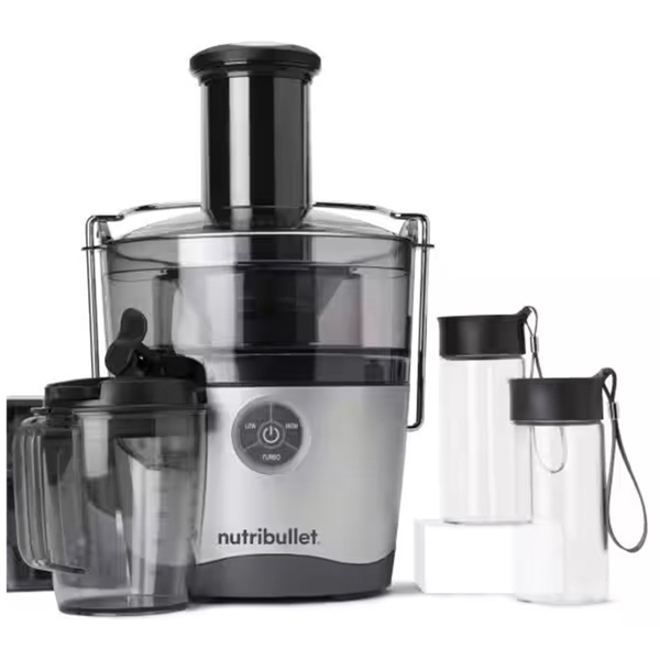 წვენსაწური Nutribullet NBJ200G Pro, 1000W, 2L, Juicer, Silver/Gray