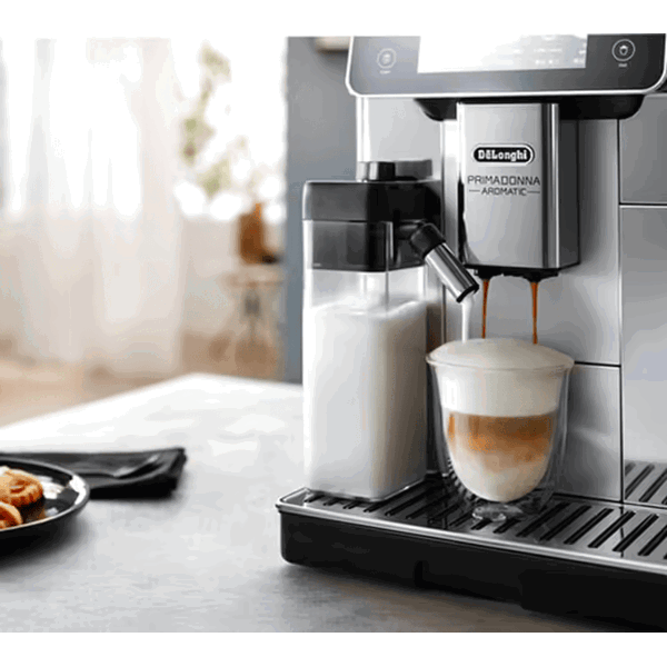 Coffee Machine DeLonghi ECAM630.55.SSM PrimaDonna Aromatic, 1450W, 2.2L, Shiny Silver
