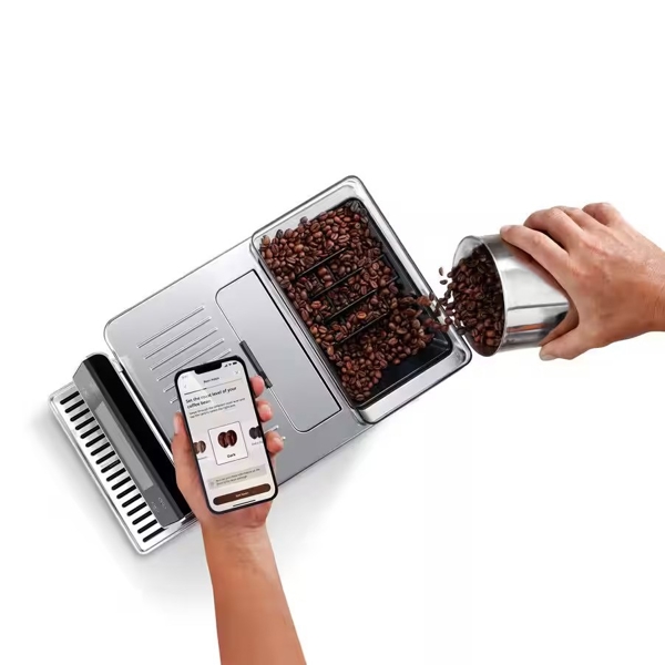 Coffee Machine DeLonghi ECAM630.55.SSM PrimaDonna Aromatic, 1450W, 2.2L, Shiny Silver