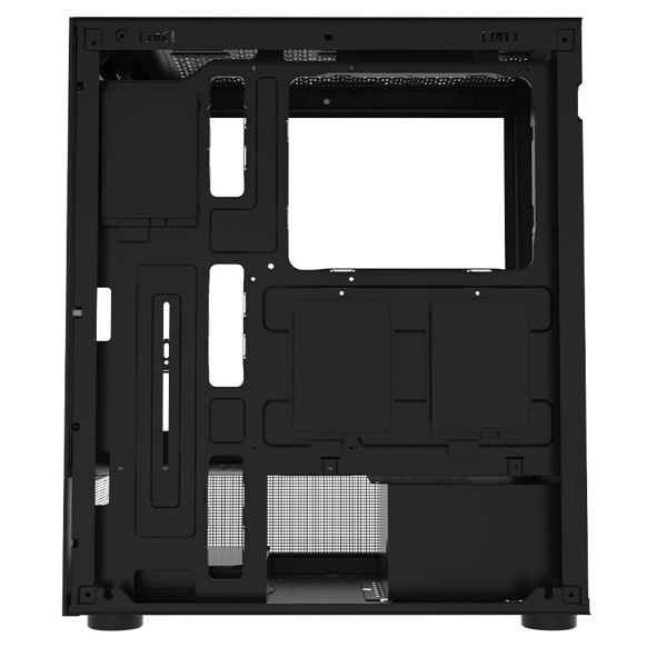 Computer Case 1STPlayer MI7-A Mi7-A-BK-2F1R-1F1, MidiT, ATX, M-ATX, ITX, USB3.0, USB2.0, HD AUDIO, Black