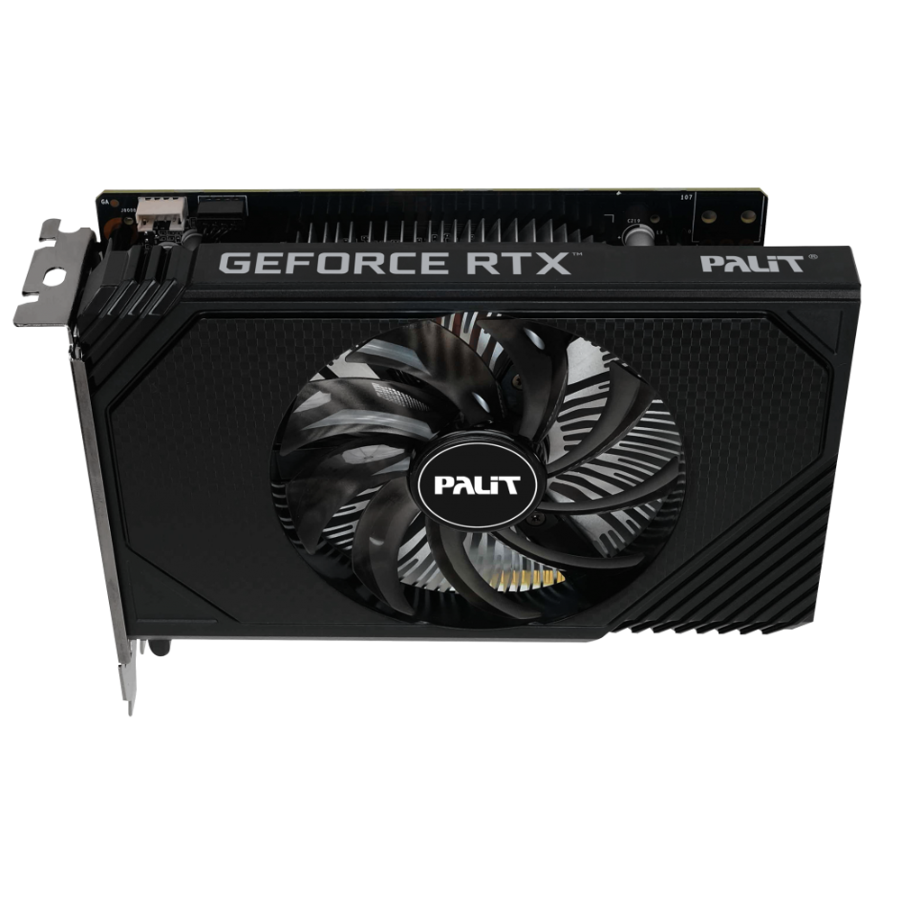 Graphic Card Palit NE63050018JE-1072F StormX, RTX3050, 6GB, 96Bit, DP, HDMI, DVI-D, Black