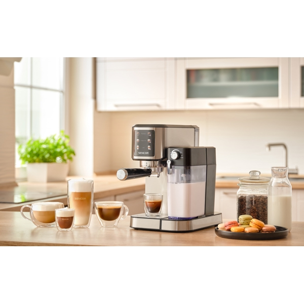 Coffee Machine Sencor SES 4910SS, 1350W, 1L, Silver