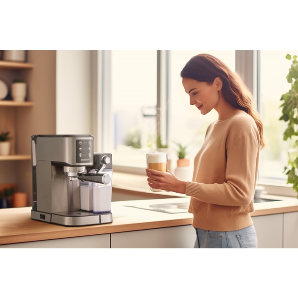 Coffee Machine Sencor SES 4910SS, 1350W, 1L, Silver