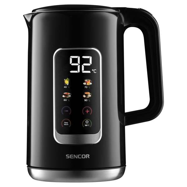 ელექტრო ჩაიდანი Sencor SWK 0951BK, 2200W, 1.7L, Electric Kettle, Black