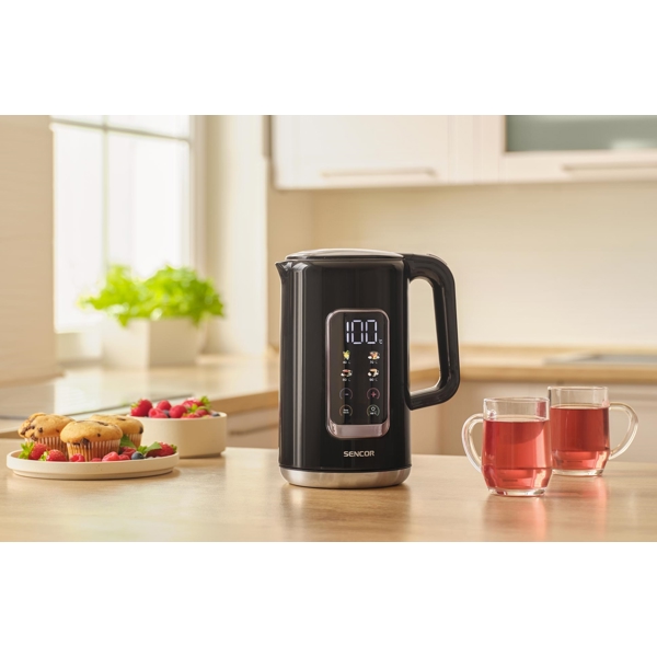 ელექტრო ჩაიდანი Sencor SWK 0951BK, 2200W, 1.7L, Electric Kettle, Black