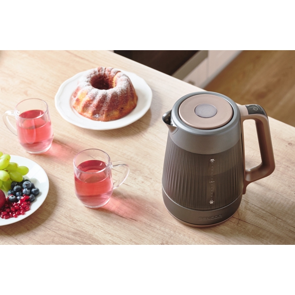 ელექტრო ჩაიდანი Sencor SWK 0931BK, 2000W, 1.7L, Electric Kettle, Black/Brown