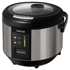 Rice Cooker Sencor SRM 1890SS, 830W, 1.8L, Black/Silver