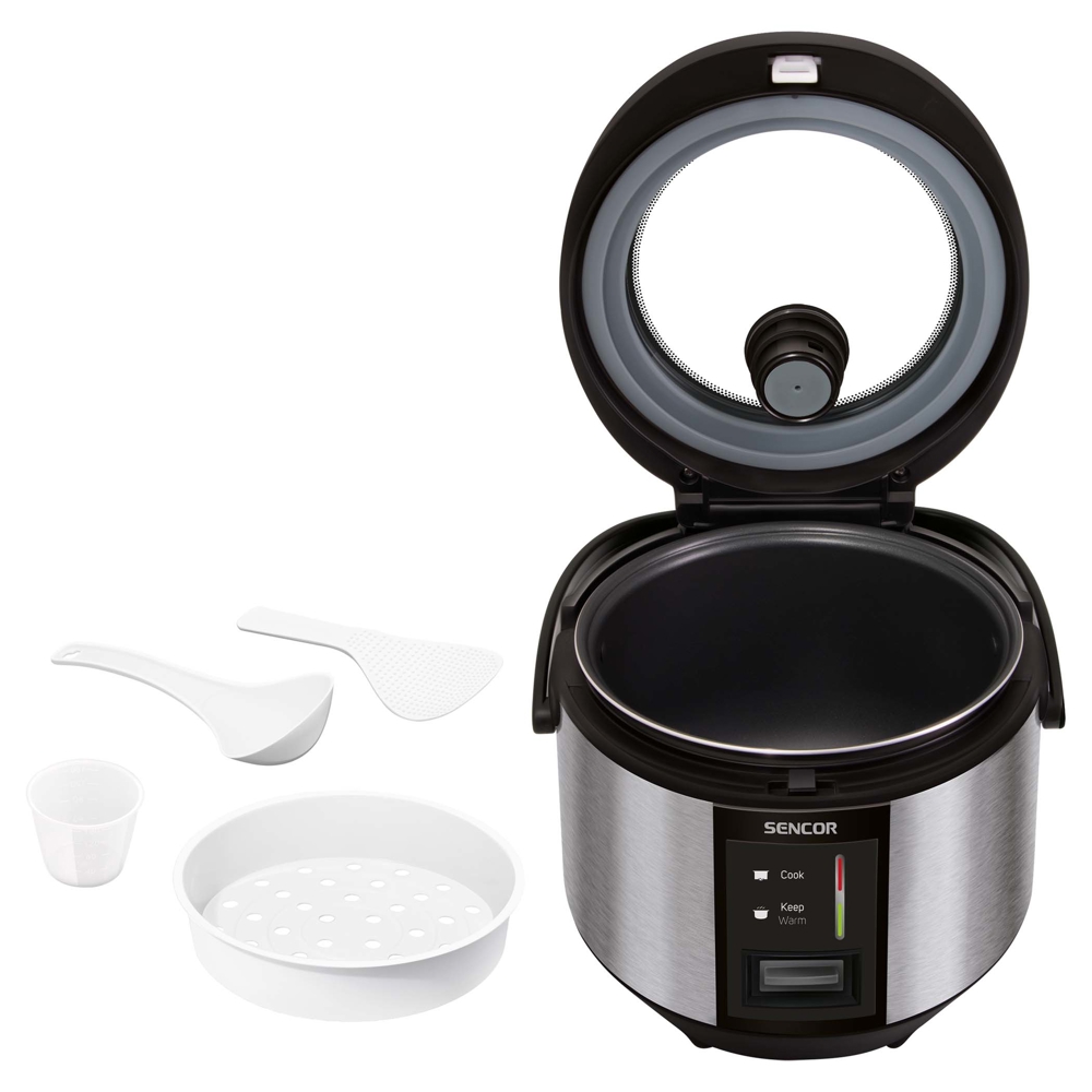 Rice Cooker Sencor SRM 1890SS, 830W, 1.8L, Black/Silver