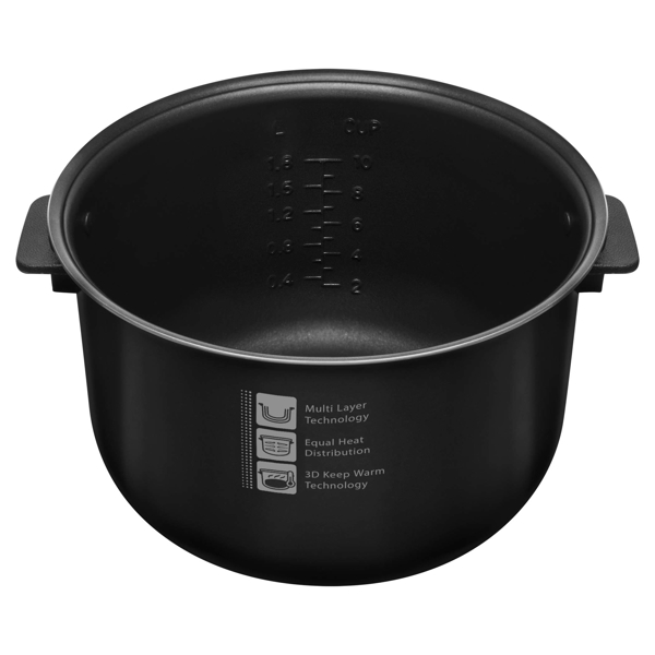 Rice Cooker Sencor SRM 1890SS, 830W, 1.8L, Black/Silver