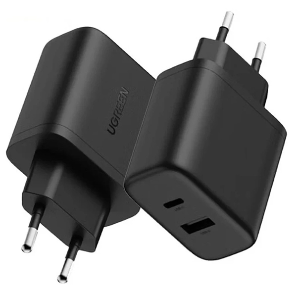 მობილურის დამტენი UGREEN X227 (45302), 20W, Type-C, USB, Black