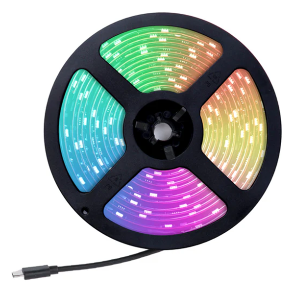 ჭკვიანი ლედ განათება Moes WLS-CL-TV65-EU-MS, 5M, Smart WiFi Ambient Lighting, Black