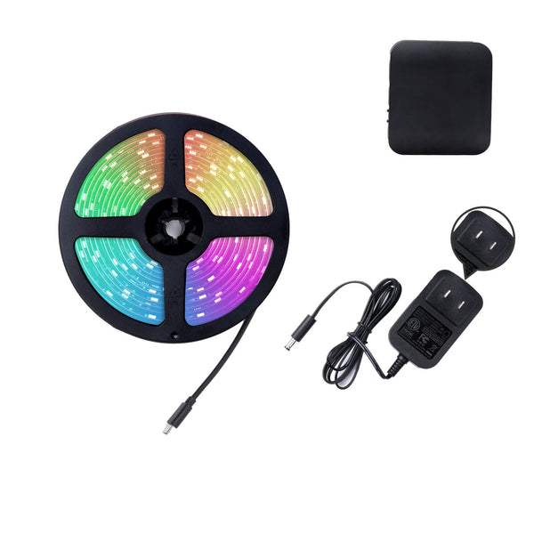 ჭკვიანი ლედ განათება Moes WLS-CL-TV65-EU-MS, 5M, Smart WiFi Ambient Lighting, Black