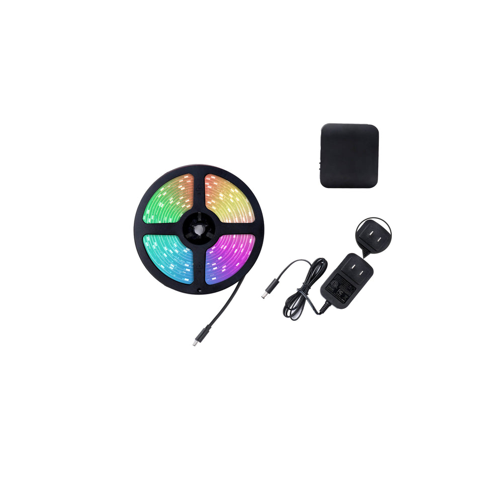 ჭკვიანი ლედ განათება Moes WLS-CL-TV65-EU-MS, 5M, Smart WiFi Ambient Lighting, Black