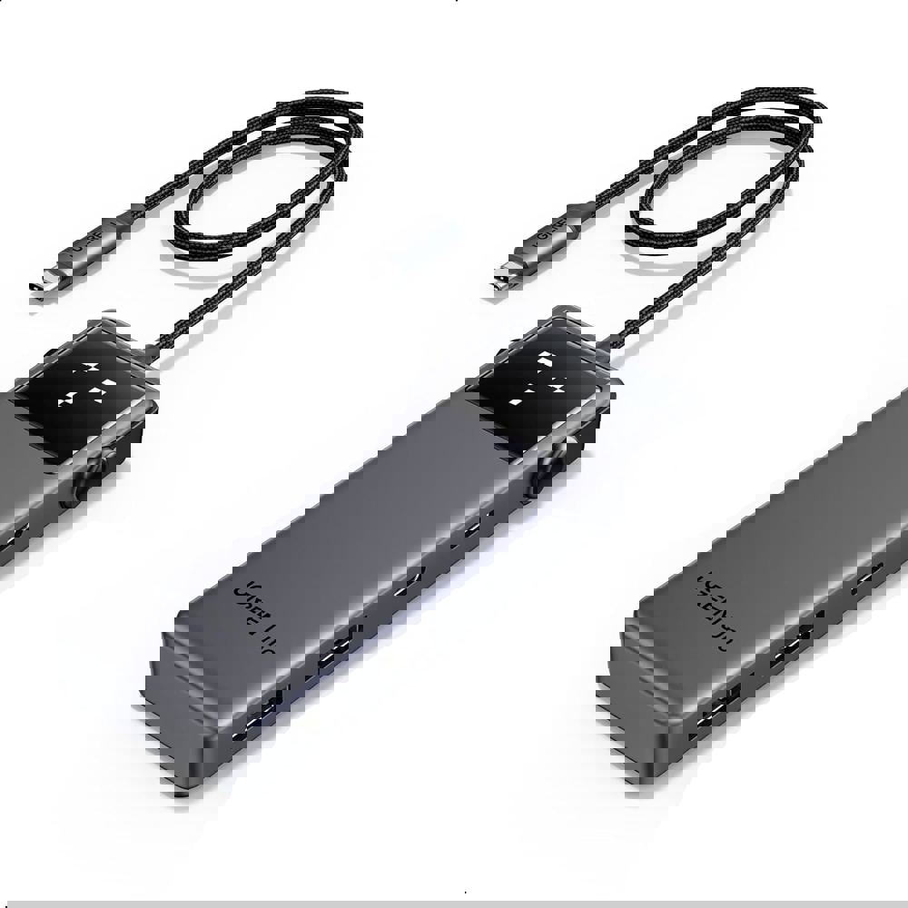 USB-C ჰაბი UGREEN CM888	(35998) Groovy Robot, 6-in-1, HDMI, USB-A, Type-C, HUB, Space Gray